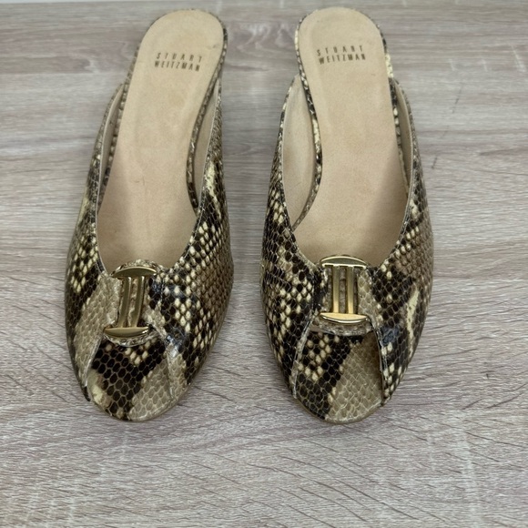 Stuart Weitzman Python Sandal Size 9 - Picture 6 of 8